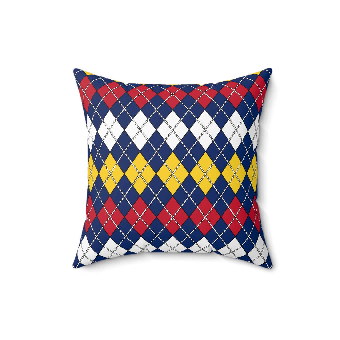 Turks And Caicos Islands Retro Argyle Cushion Pillow