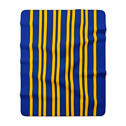 European Union Retro Stripes Blanket Throw