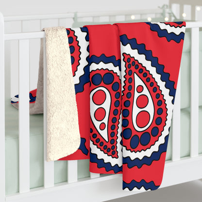 Norway Retro Paisley Blanket Throw