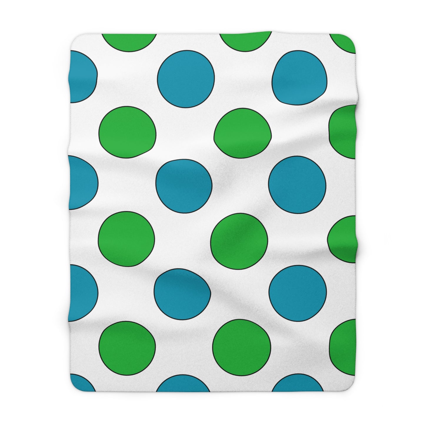 Uzbekistan Retro Polka Dots Blanket Throw