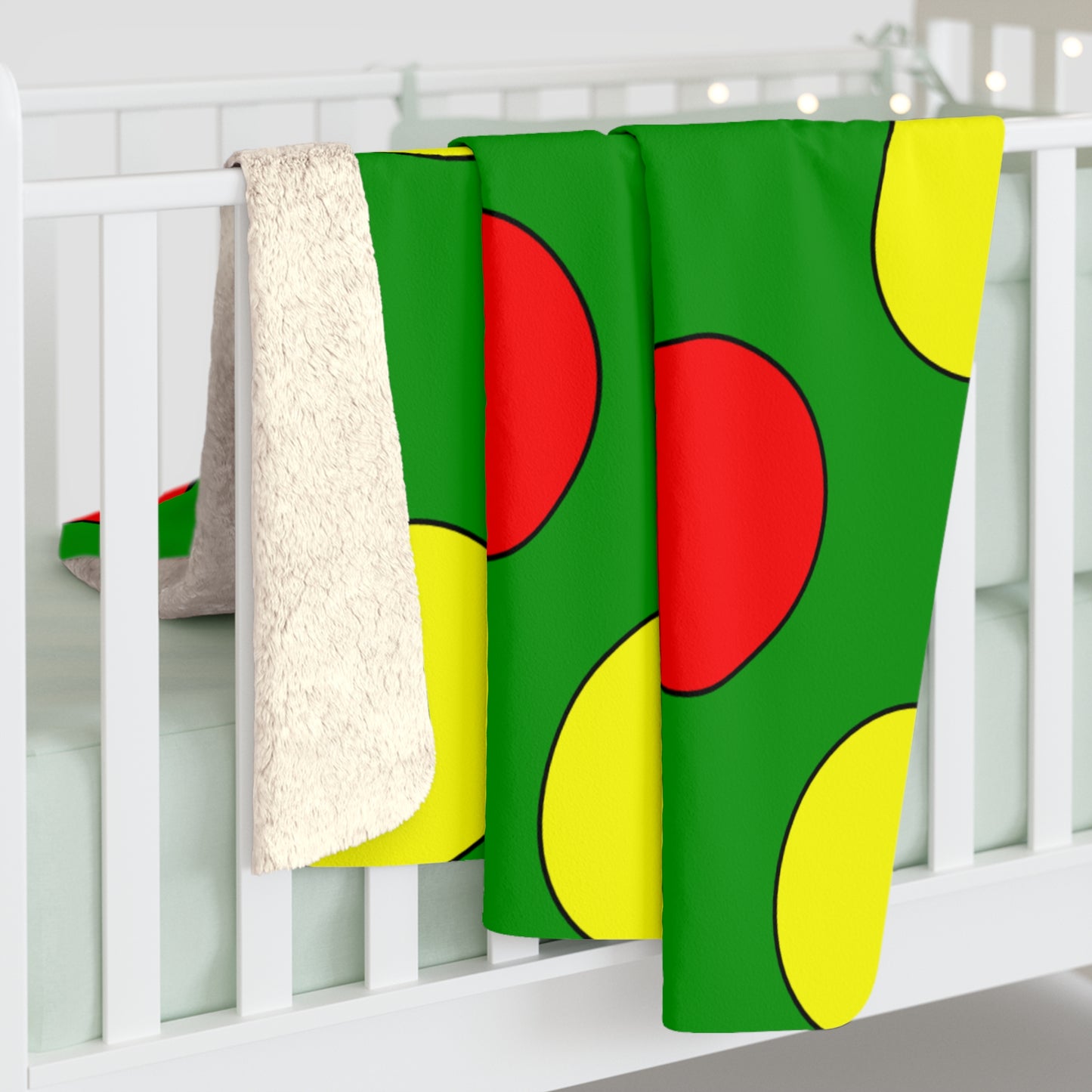 Guinea Retro Polka Dots Blanket Throw
