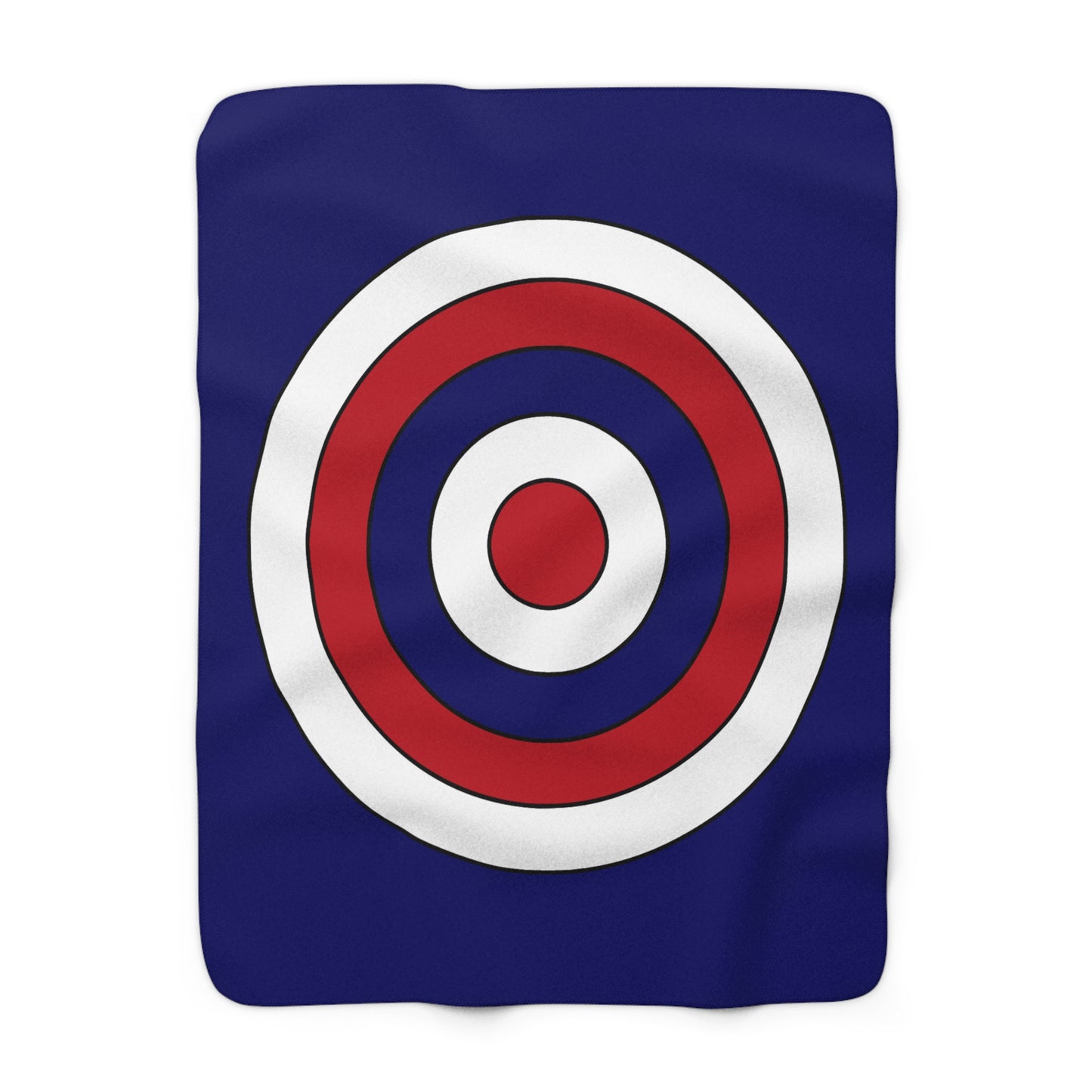 American Samoa Retro Target Blanket Throw