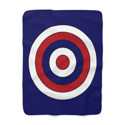 American Samoa Retro Target Blanket Throw