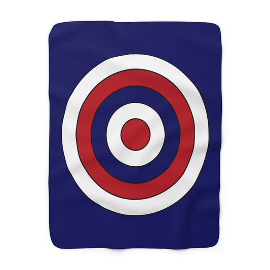 American Samoa Retro Target Blanket Throw