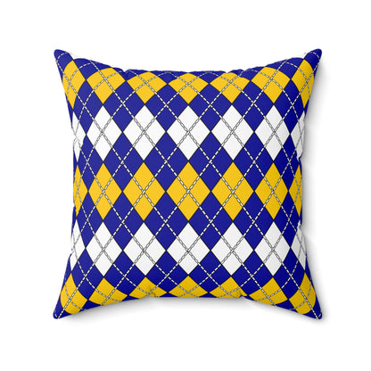 Bosnia And Herzegovina Retro Argyle Cushion Pillow