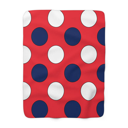 Norway Retro Polka Dots Blanket Throw