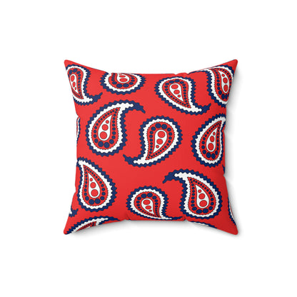 Svalbard And Jan Mayen Retro Paisley Cushion Pillow