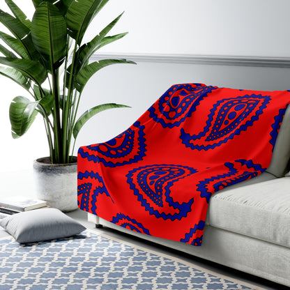 Taiwan Retro Paisley Blanket Throw