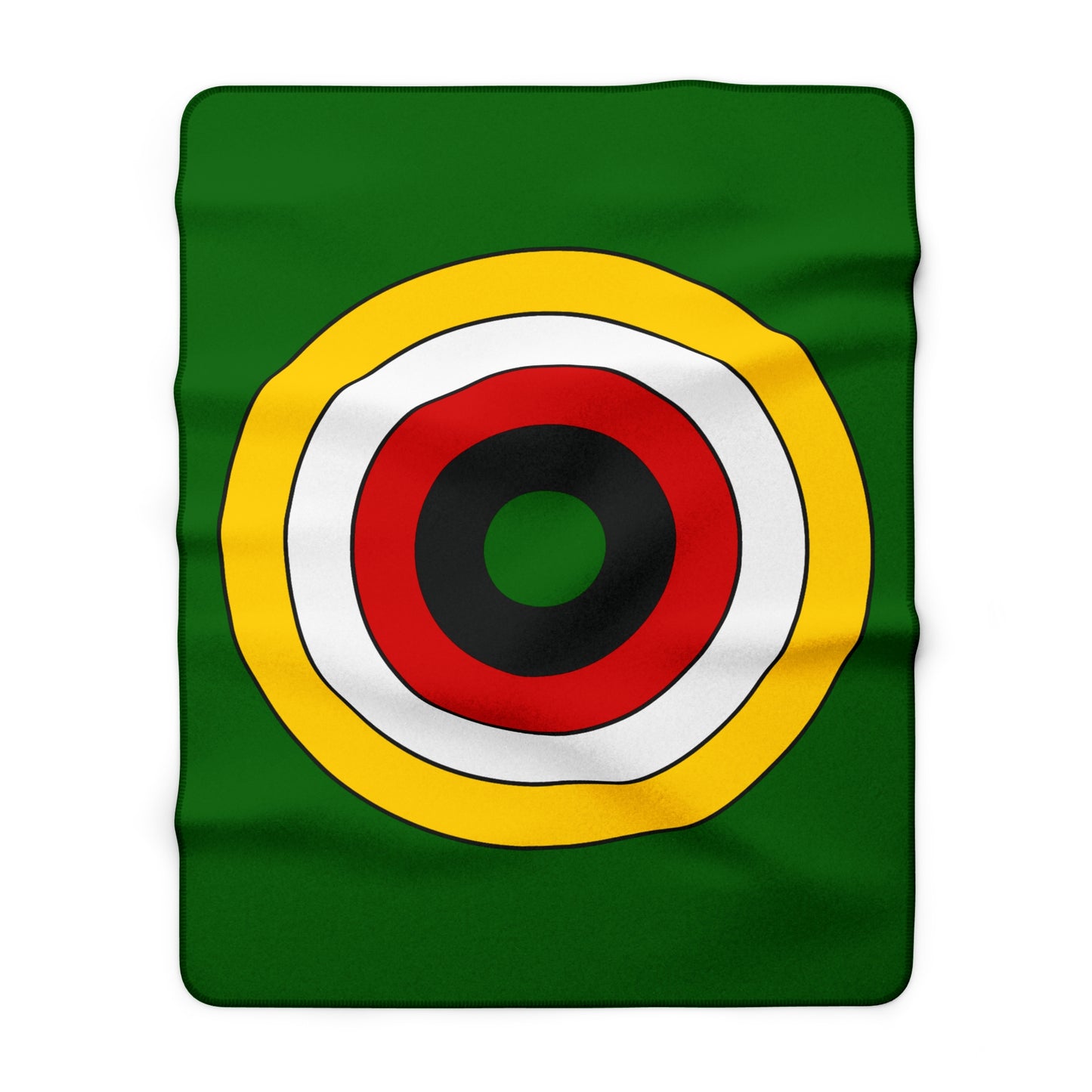 Zimbabwe Retro Target Blanket Throw