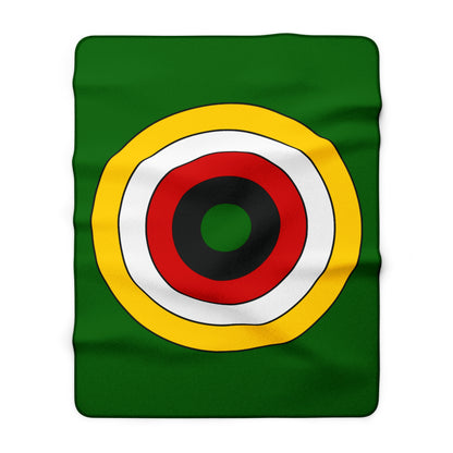 Zimbabwe Retro Target Blanket Throw