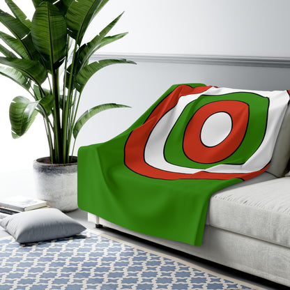 Hungary Retro Target Blanket Throw