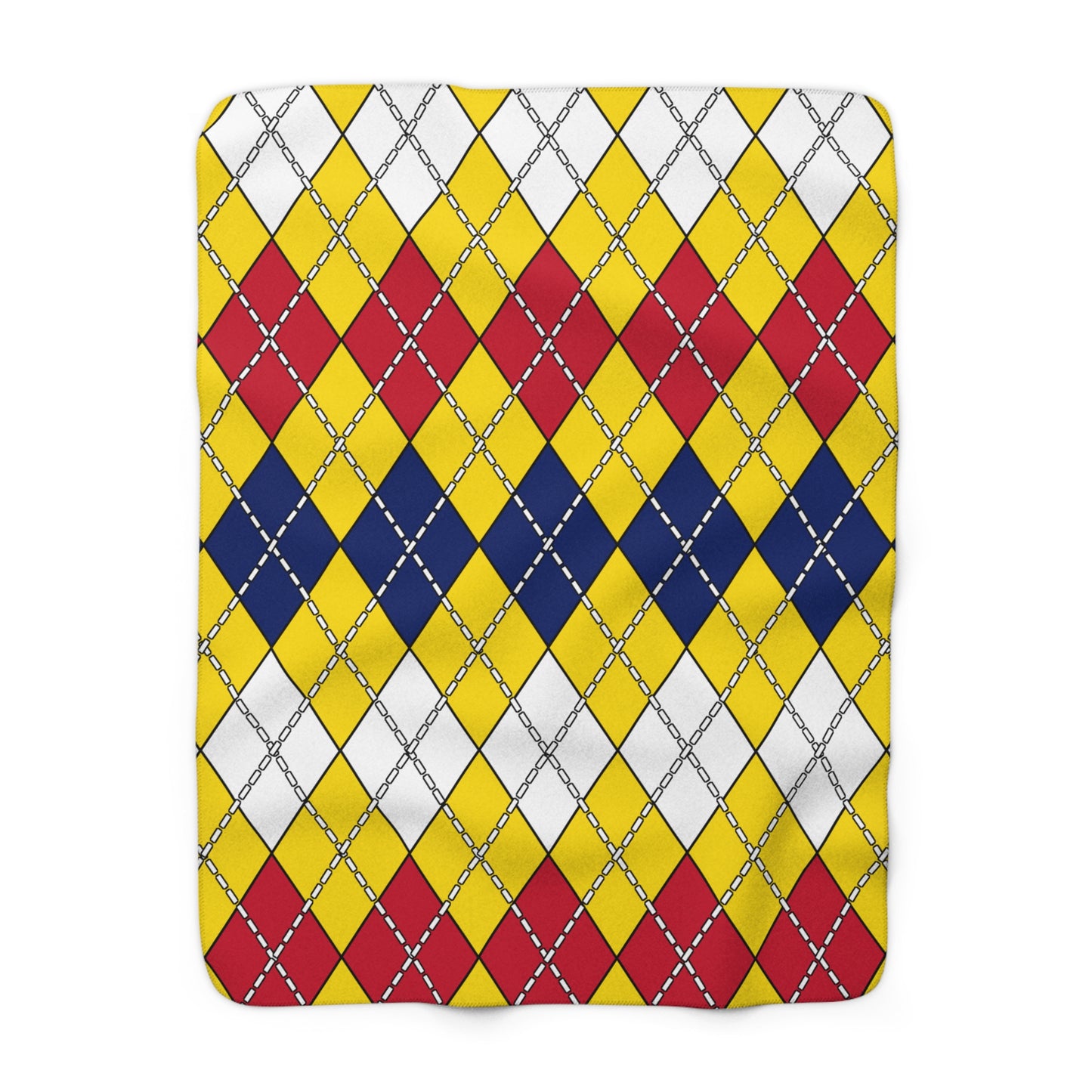 Niue Retro Argyle Blanket Throw