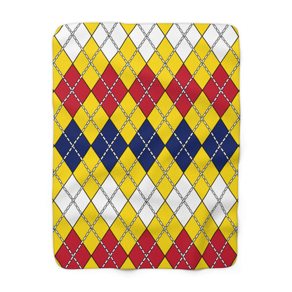 Niue Retro Argyle Blanket Throw
