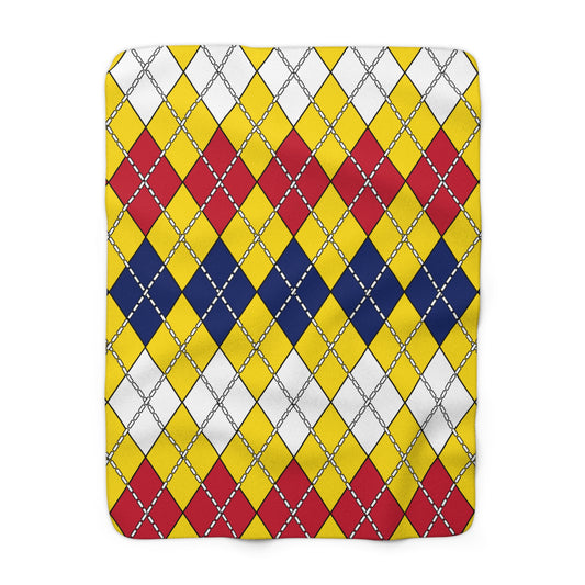 Niue Retro Argyle Blanket Throw