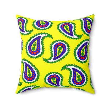 Central African Republic Retro Paisley Cushion Pillow