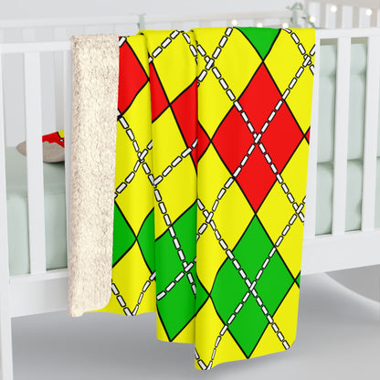 Congo Retro Argyle Blanket Throw