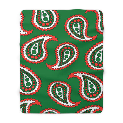 Madagascar Retro Paisley Blanket Throw