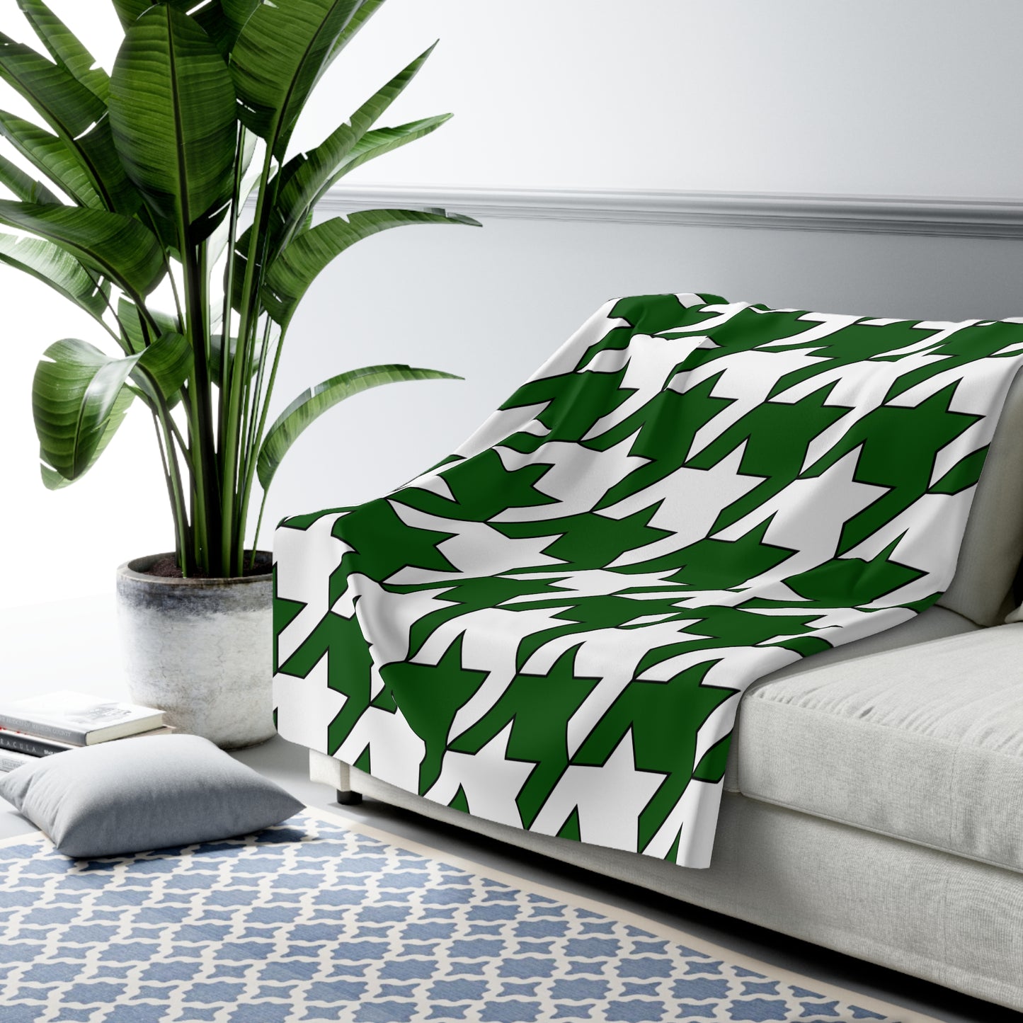 Pakistan Retro Houndstooth Blanket Throw