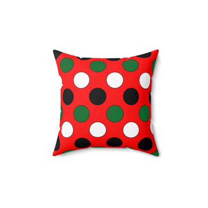 United Arab Emirates Retro Polka Dots Cushion Pillow