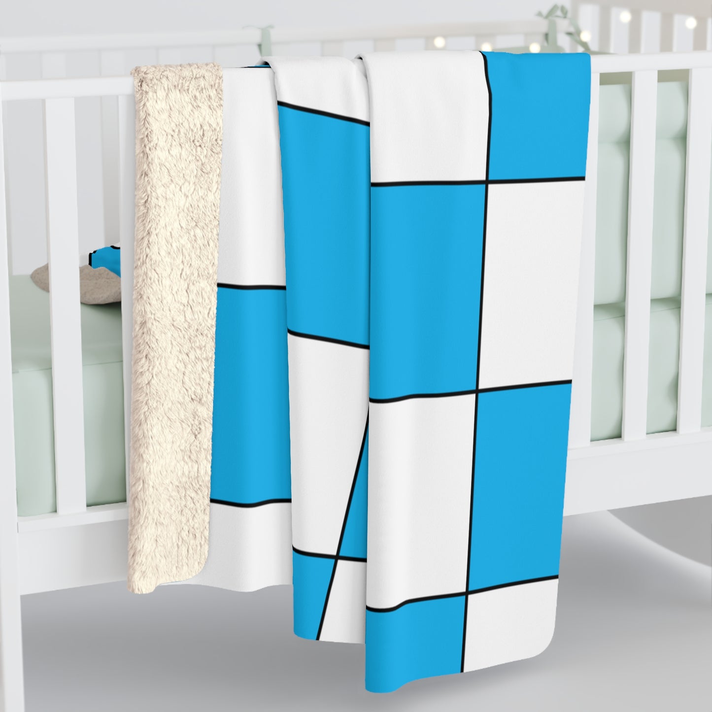San Marino Retro Check Blanket Throw