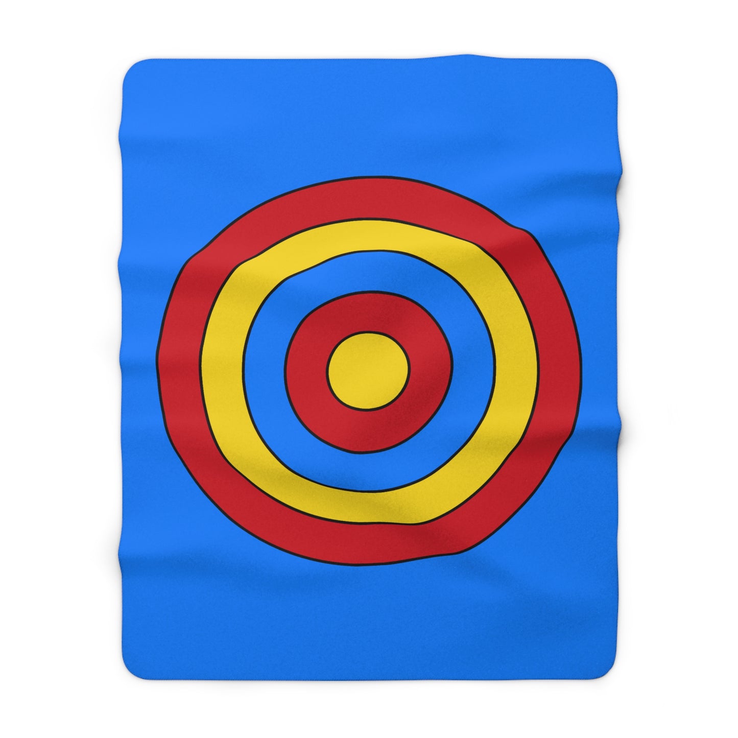 Democratic Republic of the Congo Retro Target Blanket Throw