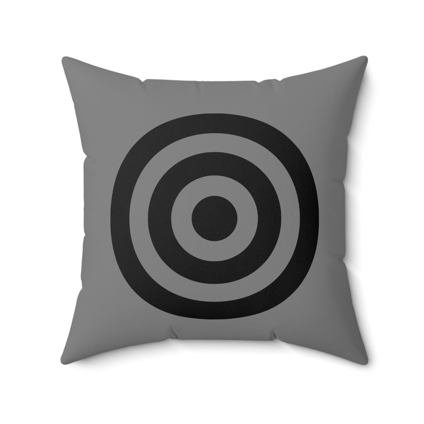 Grey, Black Retro Target Cushion Pillow