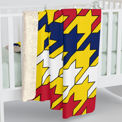 Niue Retro Houndstooth Blanket Throw