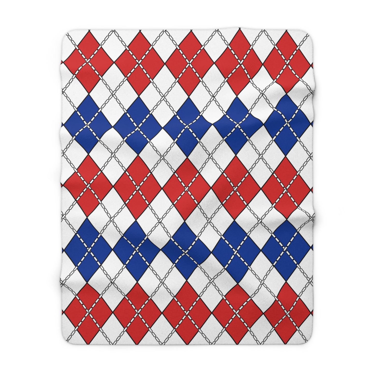 Faroe Islands Retro Argyle Blanket Throw