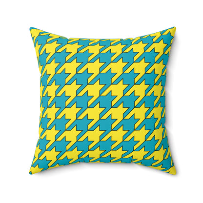 Kazakhstan Retro Houndstooth Cushion Pillow