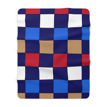 Tristan Da Cunha Retro Check Blanket Throw