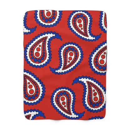 Paraguay Retro Paisley Blanket Throw