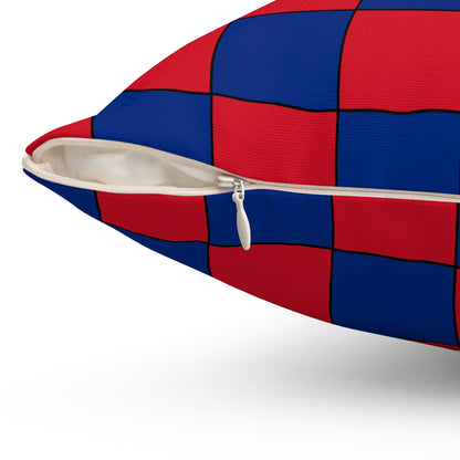 Liechtenstein Retro Check Cushion Pillow