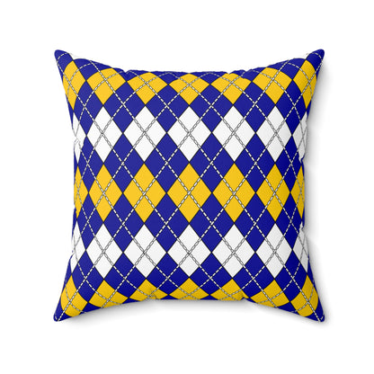 Bosnia And Herzegovina Retro Argyle Cushion Pillow