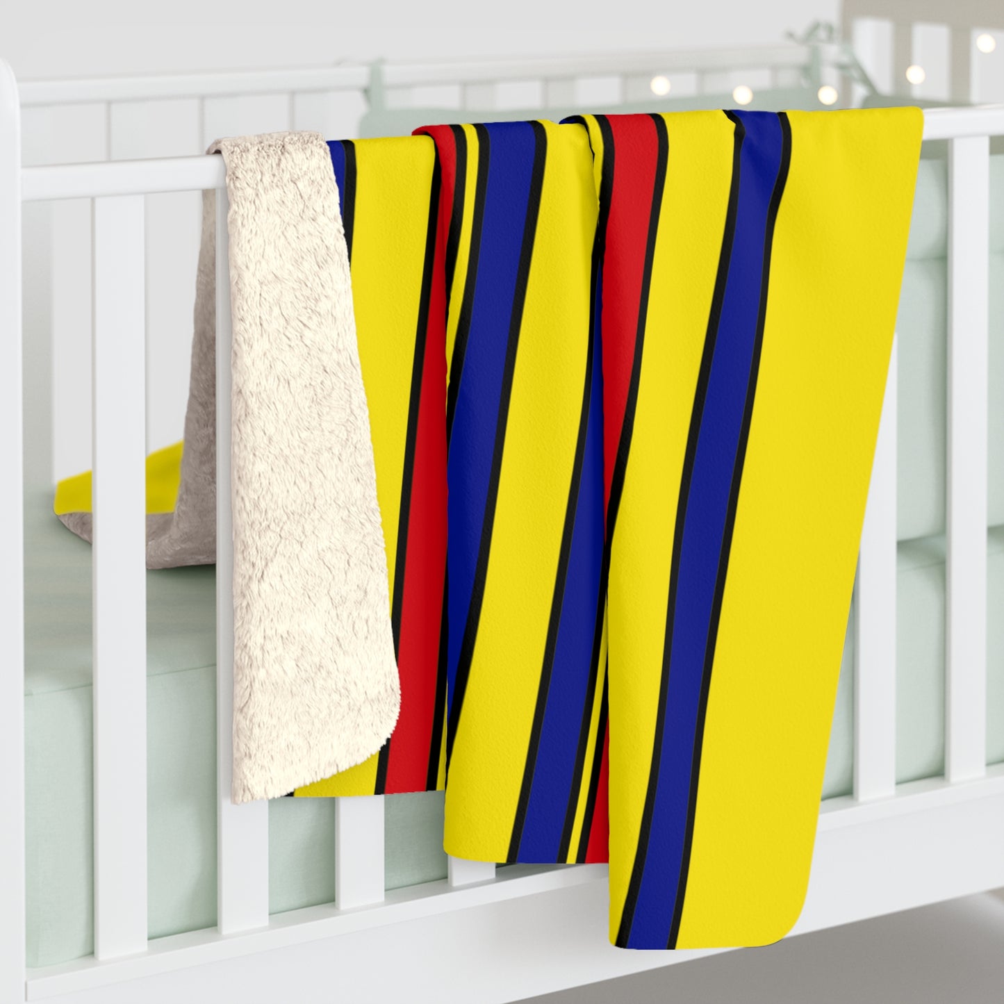 Colombia Retro Stripes Blanket Throw