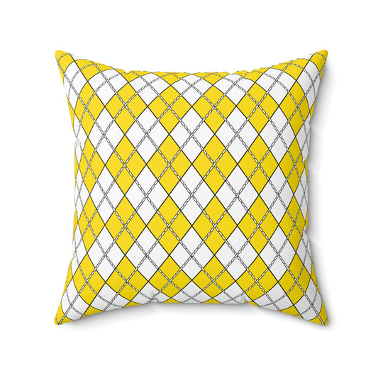 Vatican City Retro Argyle Cushion Pillow