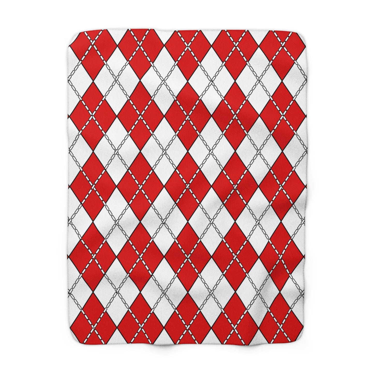 Singapore Retro Argyle Blanket Throw