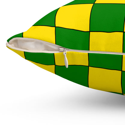 Cocos Islands Retro Check Cushion Pillow