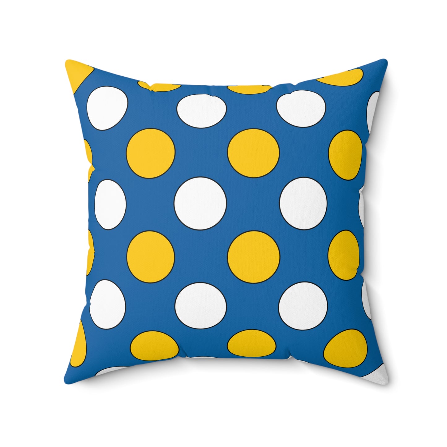 Canary Islands Retro Polka Dots Cushion Pillow