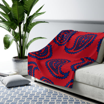 Samoa Retro Paisley Blanket Throw