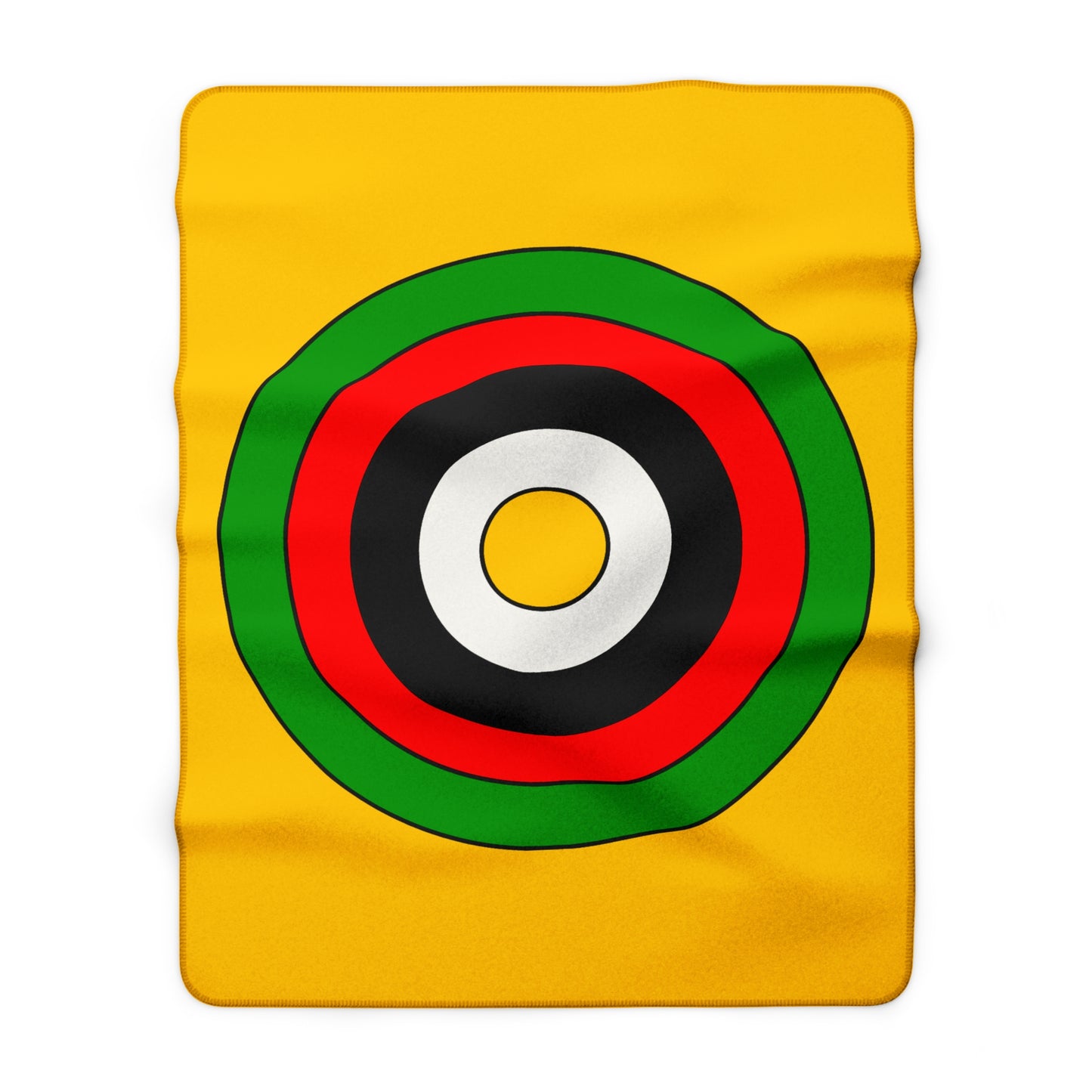 Mozambique Retro Target Blanket Throw