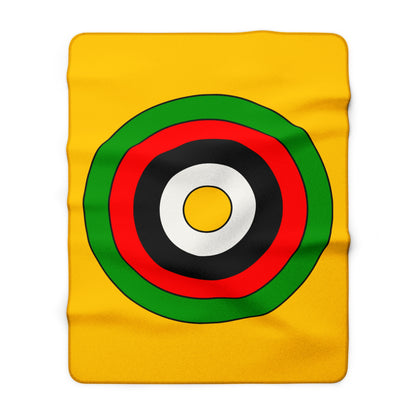 Mozambique Retro Target Blanket Throw
