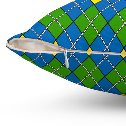 Gabon Retro Argyle Cushion Pillow