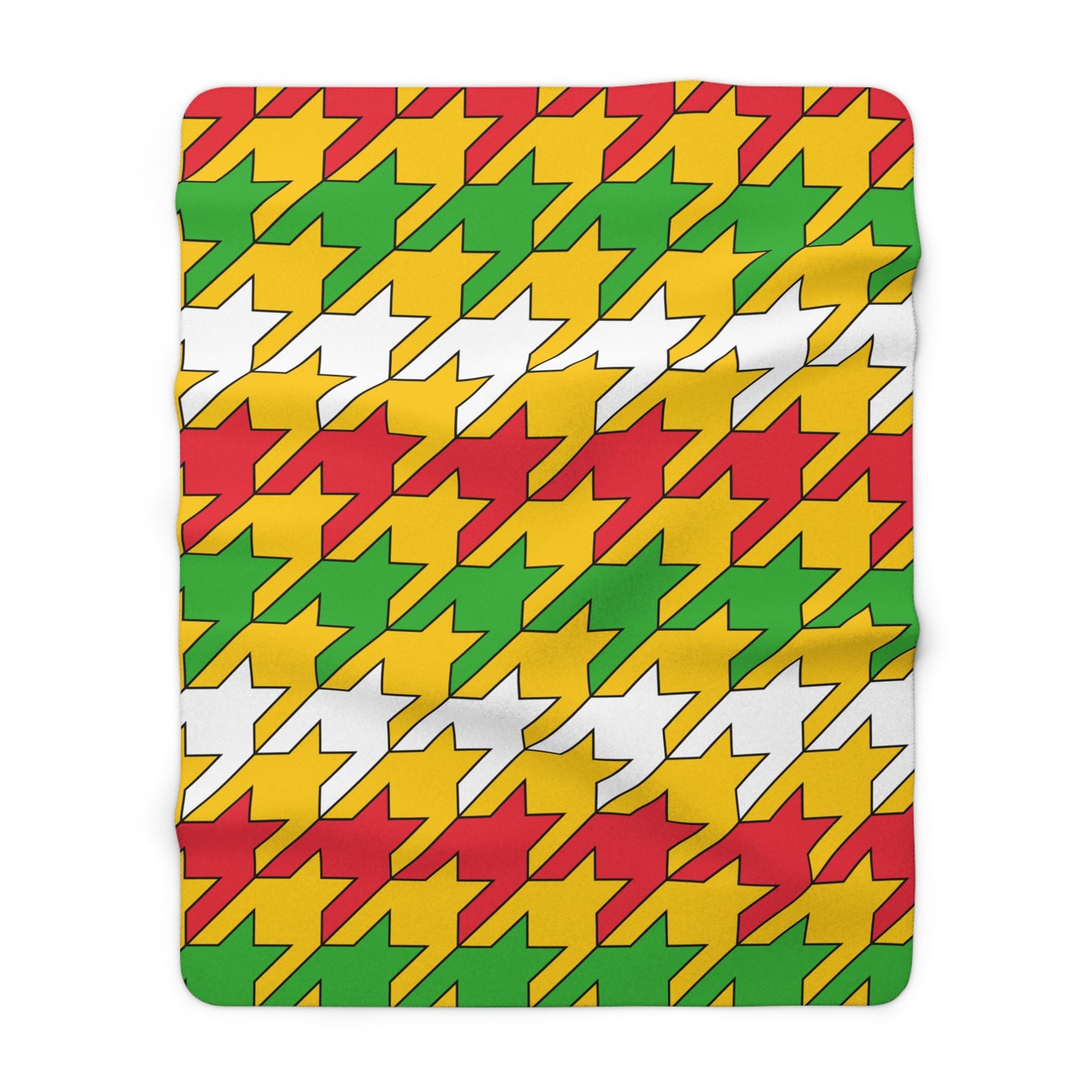 Myanmar Retro Houndstooth Blanket Throw