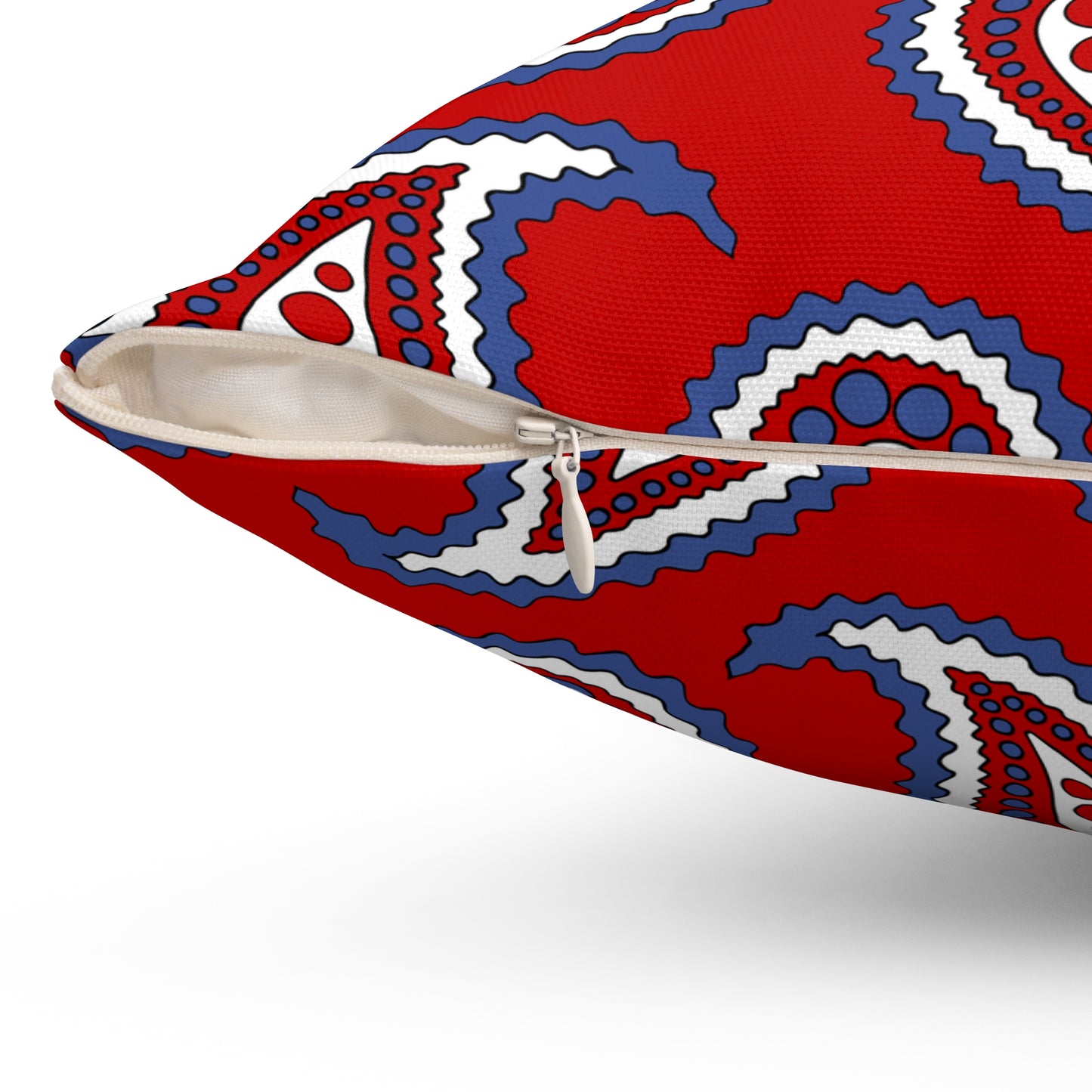 Democratic Peoples Republic Of Korea Retro Paisley Cushion Pillow