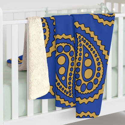 Kosovo Retro Paisley Blanket Throw