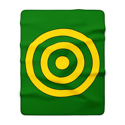 Cocos Islands Retro Target Blanket Throw