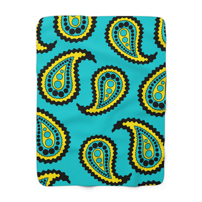 Bahamas Retro Paisley Blanket Throw