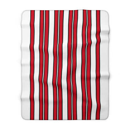 Jersey Retro Stripes Blanket Throw
