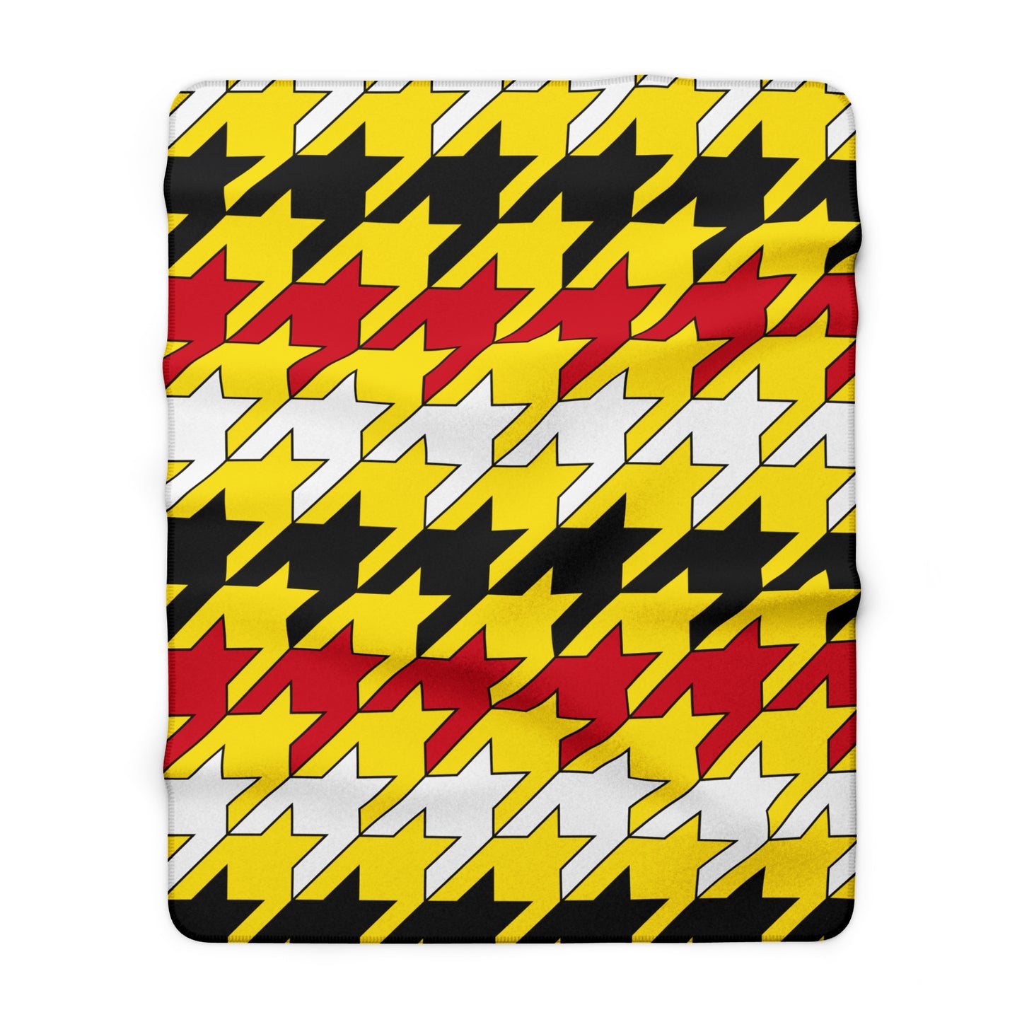 Brunei Darussalam Retro Houndstooth Blanket Throw