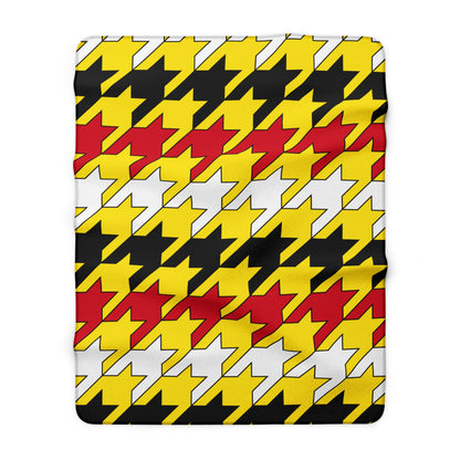 Brunei Darussalam Retro Houndstooth Blanket Throw